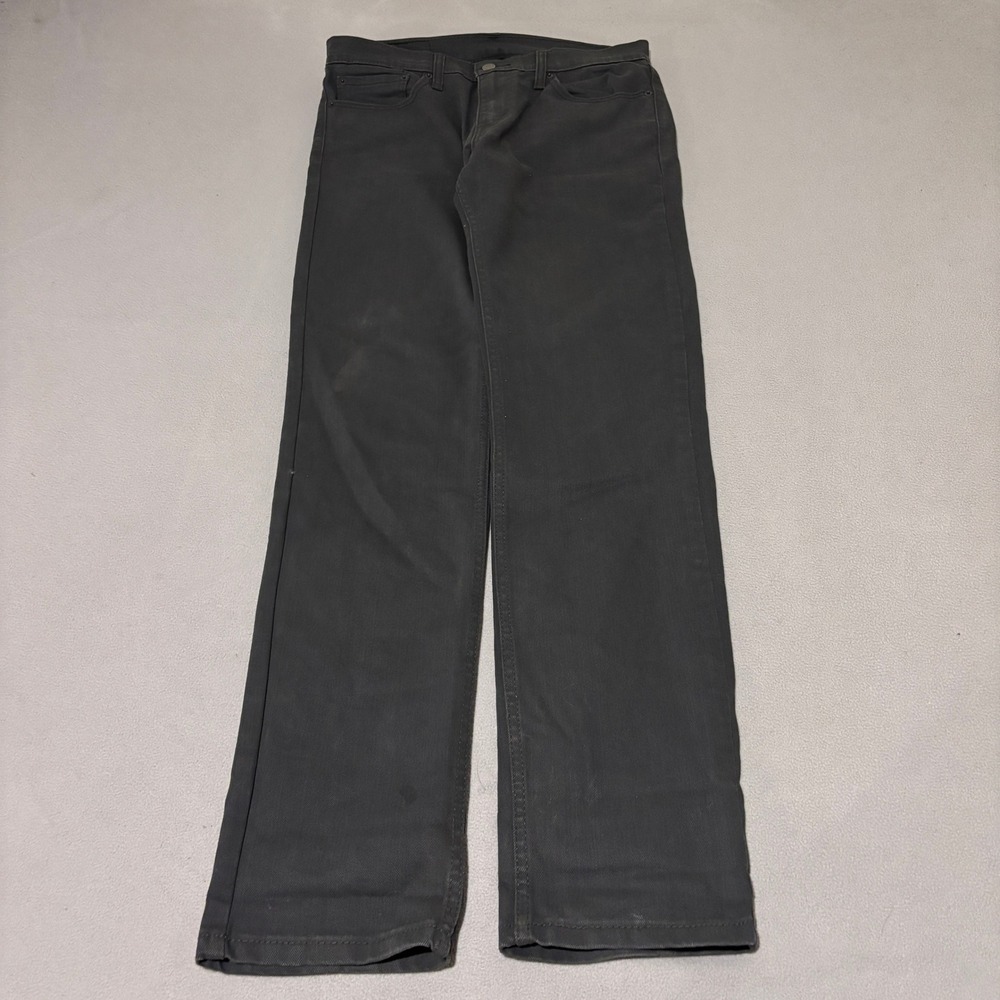 Levis 511 Slim Fit Pants Mens 32x34 Charcoal Gray WaterLess Stretch Neutral